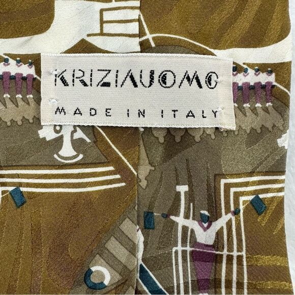 Kriziuomo made in Italy 100% silk tie - Picture 3 of 5